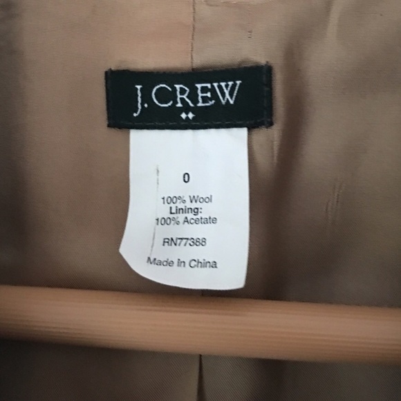 J. Crew Brown Wool Herringbone Blazer Jacket - Picture 4 of 9